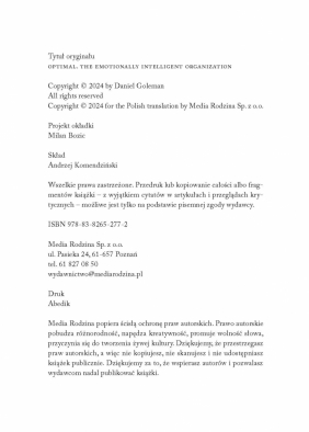 Optimum. Inteligentne emocjonalnie zarządzanie pracą - Daniel Goleman, Cary Cherniss