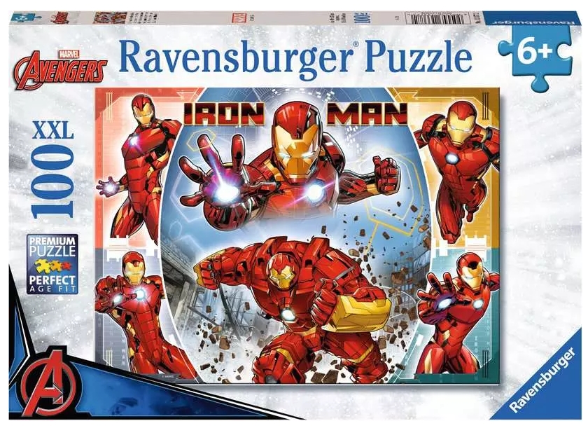 Ravensburger, Puzzle XXL 100: Marvel Iron Man (13377)