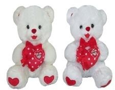 Miś z sercem 25cm MIX
