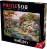 Anatolian Puzzle 500: Chatka z pięknym ogrodem (3577) Sung Kim