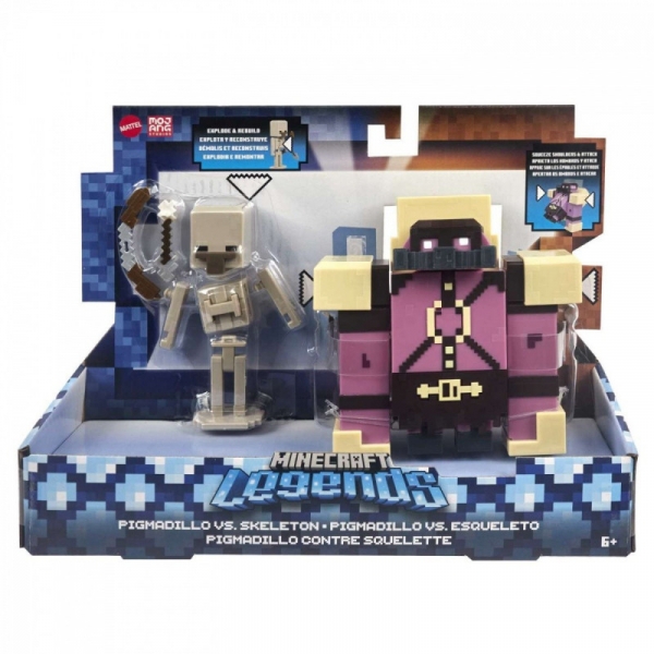 Zestaw figurek Minecraft Legends Pigmadillo vs Skeleton (GYR98/GYT00)