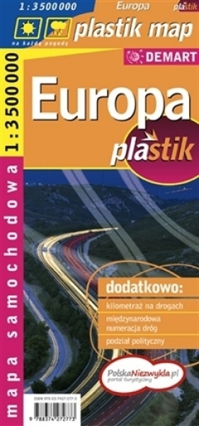 Europa 1:3 500 00 mapa samochodowa laminowana - <br />