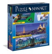 Puzzle Mania Zestaw 2x1000 + mata (39277)