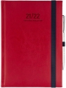 Kalendarz naucz 2021/22 B6D Nebraska z gumką czerwony