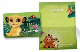 Zaproszenie ZD-012 Król Lew (5 szt.)