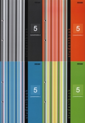 Kołobrulion B5 Top-2000 w kratkę 160 kartek Student book 5 przedmiotów mix - <br />