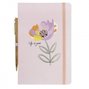 Notes A5 z długopisem Pink Flower