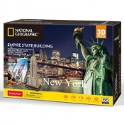 Puzzle 3D: National Geographic - New York, Empire State Building (306-DS0977)