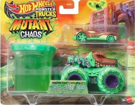 Hot Wheels Monster Trucks Pojazd i autko + Slime