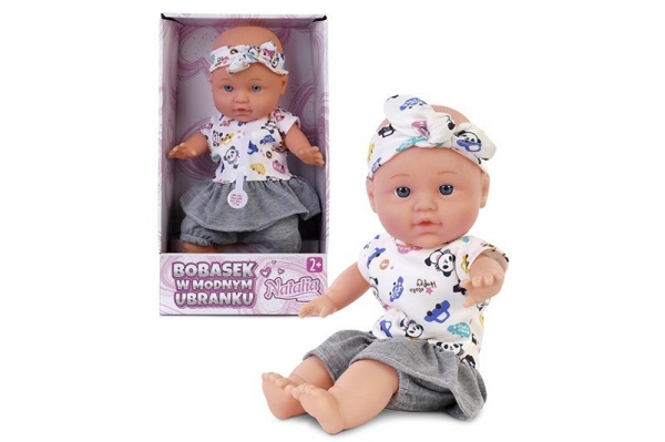 Lalka Natalia bobasek w modnym ubranku 29 cm (122774)