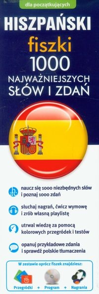 Hiszpański Fiszki 1000 najważniejszych słów i zdań