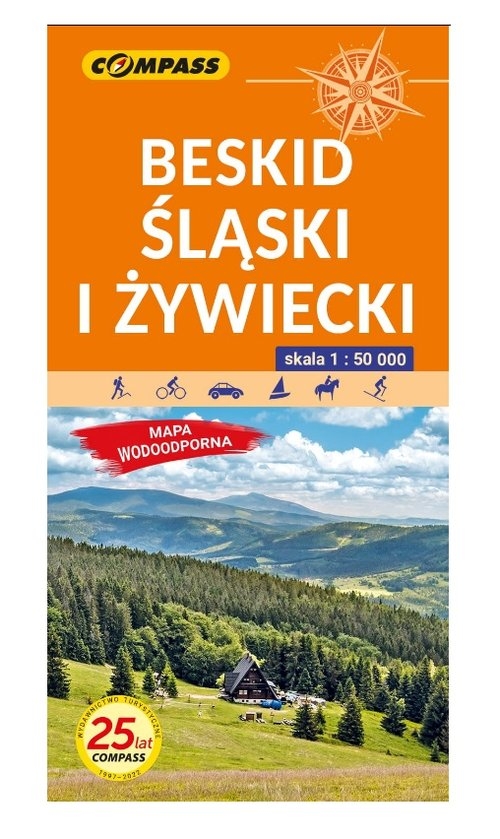 Beskid Śląski i Żywiecki. Mapa turystyczna w skali 1:50 000 (wersja wodoodporna)