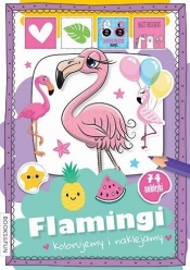Flamingi. Kolorujemy i naklejamy - Opracowanie zbiorowe