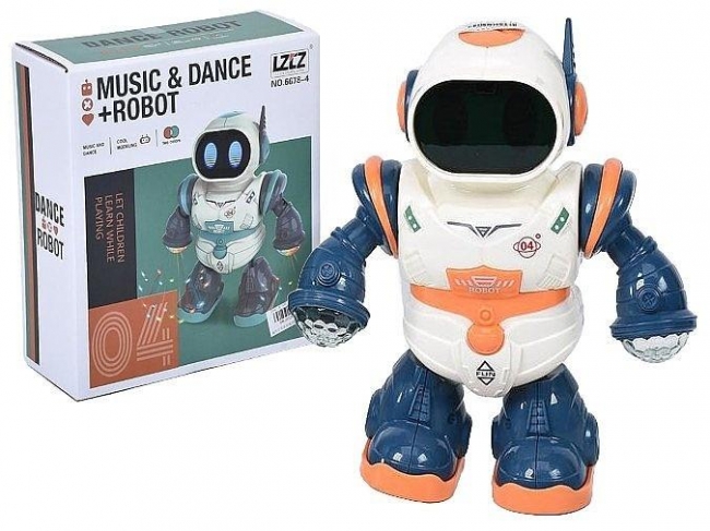 Robot na baterie tańczący światło muzyka