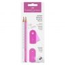 Zestaw Faber-Castell Sparkle Pearly&Sleeve różowy/biały 2 x ołówek,