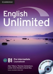 English Unlimited Pre-intermediate Coursebook + DVD - Clementson Theresa
