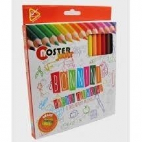 Kredki ołówkowe 12 kolorów Bonnini-Junior NOSTER