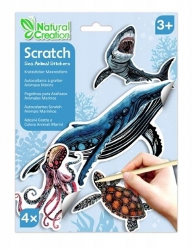 Naklejki do wydrapywania - Stworzenia morskie (CH232077)