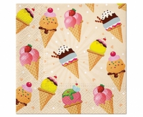 Serwetki Lody 33x33cm 20szt