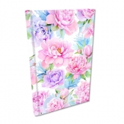Notes A5 kratka Soft Touch Kwiaty Pastel