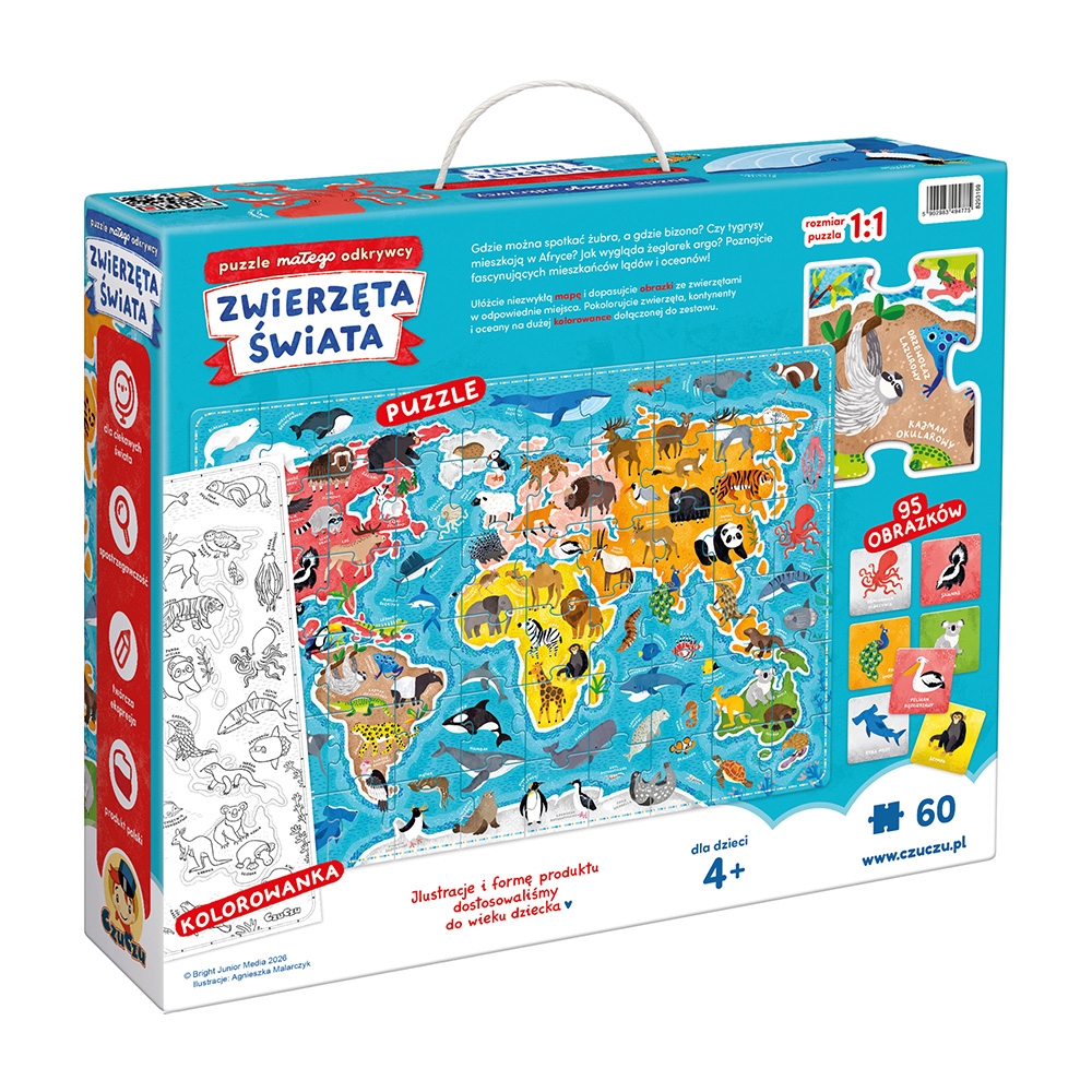 CzuCzu, Puzzle małego odkrywcy - Zwierzęta świata