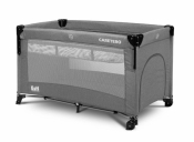 Łóżeczko turystyczne Esti opuszczany bok grafit