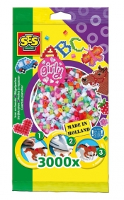 Koraliki do prasowanek - 3000 sztuk neonowe (00777)