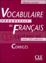 Vocabulaire Progressif du Francais Avance corriges Claire Miquel