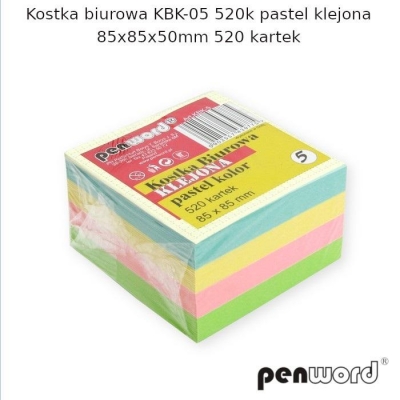 Kostka biurowa pastel 85x85x50mm 520K