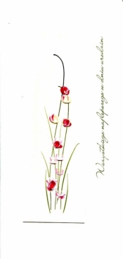 Karnet Urodziny DL U01 - Kwiaty