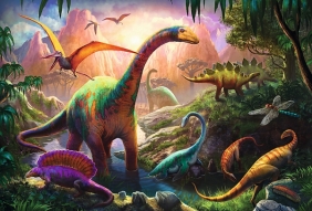 Puzzle 100: Świat dinozaurów (16277)