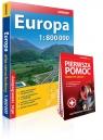 Europa atlas samochodowy 1:800 000 + Pierwsza pomoc - krok po kroku - ilustrowana instrukcja