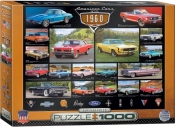 Puzzle 1000: Amerykańskie samochody lat 60-tych (6000-0677)