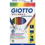Kredki Giotto Stilnovo 10kol+gumka+temperówka