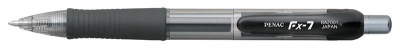 Długopis automat. żelowy FX7 0,7mm czarny (12szt)