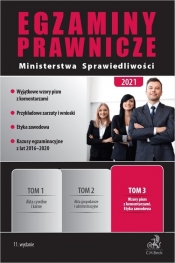 Egzaminy prawnicze Ministerstwa Sprawiedliwości 2021 Tom 3 - Grzegorz Dąbrowski
