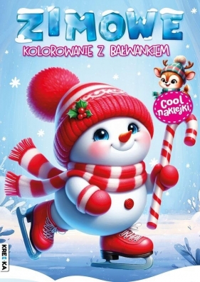 Zimowe kolorowanie z bałwankiem - Opracowanie zbiorowe