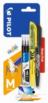 Pióro kulkowe Frixion Ball Pilot 0,7 czarne x1 + wkład Frixion Ball 0,7 czarny