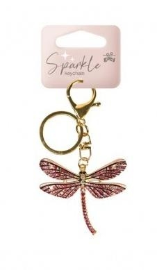 Brelok Sparkle - Ważka różowa