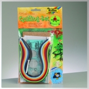 Quilling zestaw siateczny 290 szt - igła, miarka, podkładka, igły po 140 szt 0,4mmx34,5xm+0,8mmx3