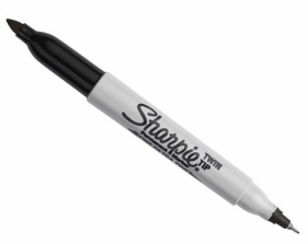 Marker dwustronny Sharpie Twin Tip - Czarny (SHP-1985877)