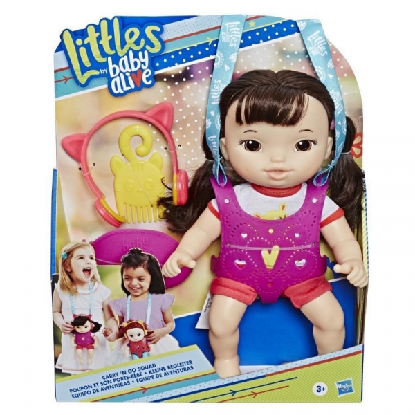 Lalka Baby Alive Maluch z nosidełkiem Brunetka / Blondynka(E6646/E7175)