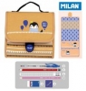 Multipiórnik MILAN z 2 piórnikami PARTY TIME pingwin pomarańczowy