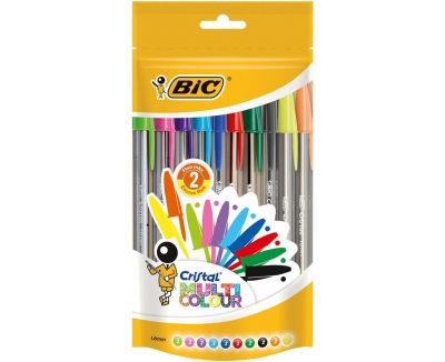 Długopis Cristal Multicolor pouch 20 sztuk 
