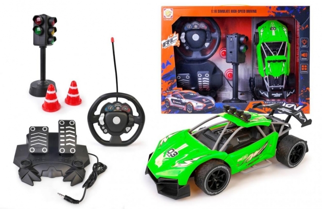 Auto zdalnie sterowane z kierownicą