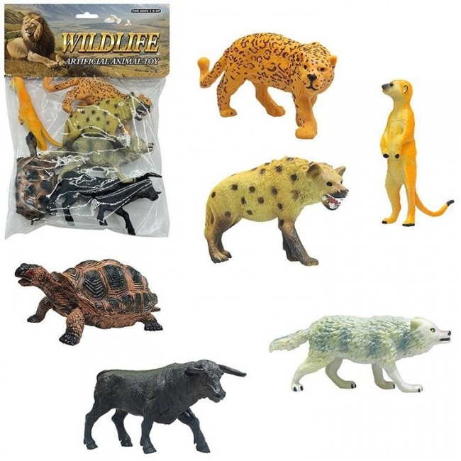 Zwierzęta dzikie zoo 6szt