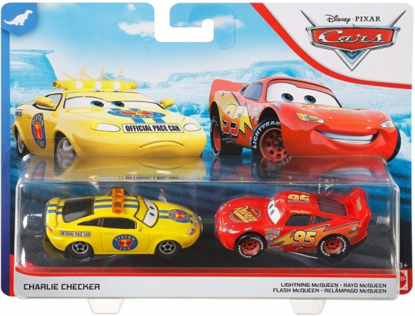 Pojazdy Cars - Dwupak Charlie Checker i Zygzak McQueen (DXV99/GKB73)