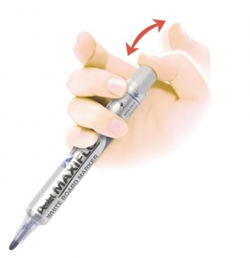 Marker z tłoczkiem Pentel Maxiflo - żółty (MWL5S-G)