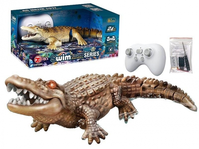 Krokodyl R/C pływający