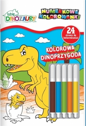 Lubię dinozaury. Numerkowe kolorowanki - Opracowanie zbiorowe